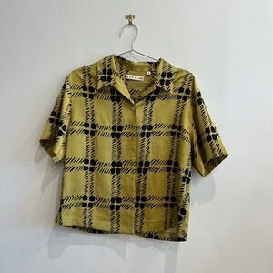 MARNI x Uniqlo Mustard Graphic Open Collar